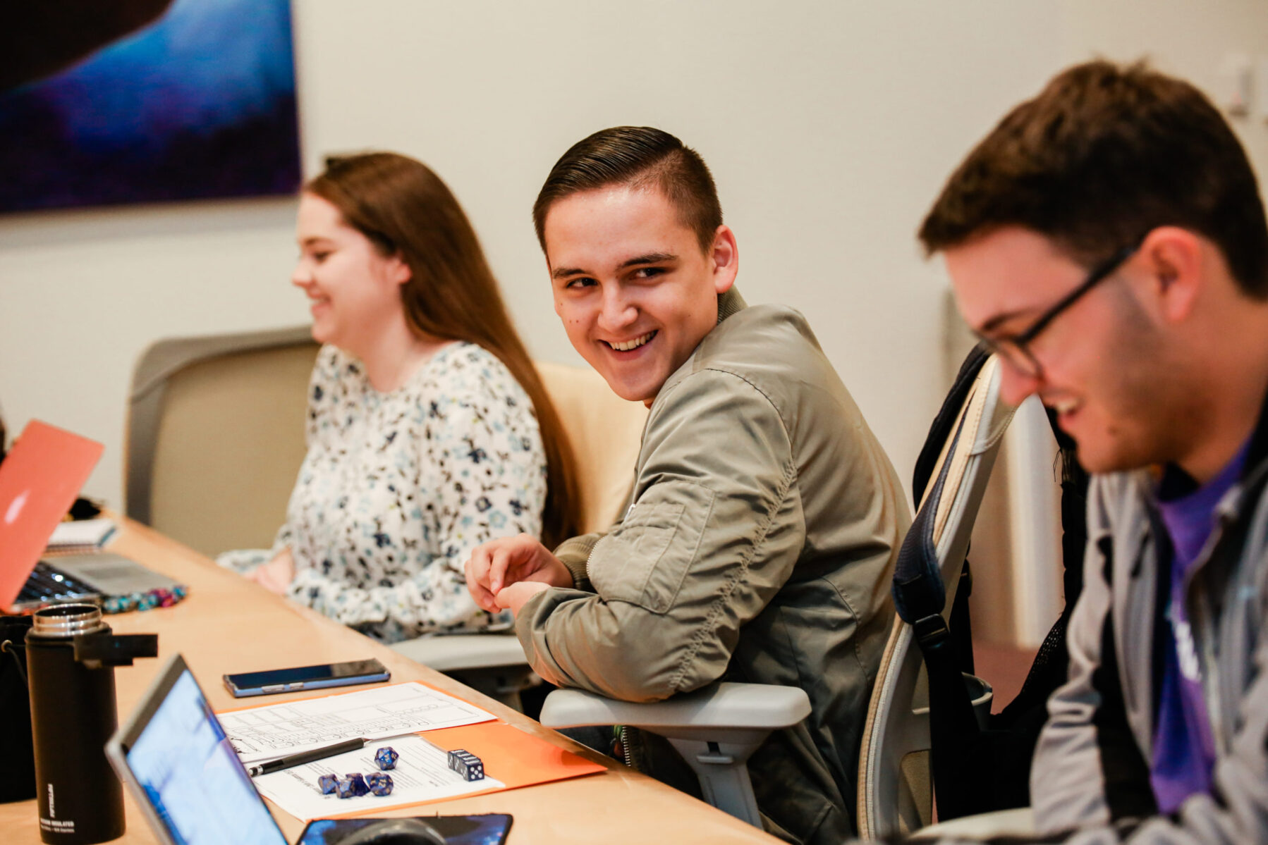 Students playing Dungeons and Dragons